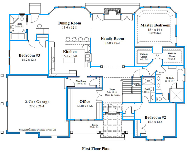 Unique home 1st floor plan